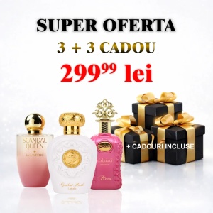 Opulent Musk + Scandal Queen + Thamniyat Flora + 3 parfumuri cadou