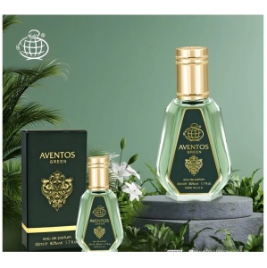 Apa de Parfum Aventos Green, Fragrance World, Barbati - 50ml - Img 2