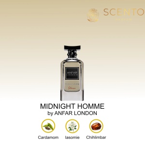 Apă de parfum MIDNIGHT HOMME by ANFAR LONDON, barbati, 100ML - Original Dubai