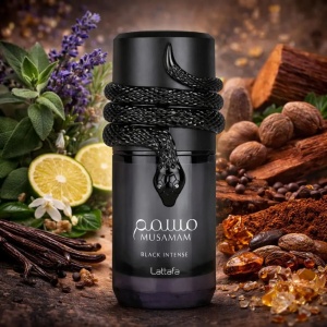 Lattafa Musamam Black Intense 100ml, Apa de Parfum, Unisex - Original Dubai - Img 4