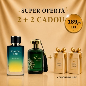 Pachet Scandal King + Sanad + 2 parfumuri cadou