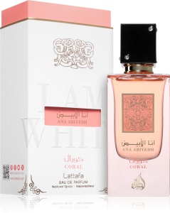 Ana Abiyedh Coral Lattafa 60 ml, apa de parfum, unisex - Original Dubai - Img 2