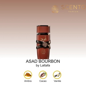 Apă de parfum Asad Bourbon by Lattafa, barbati, 100ml - Original Dubai
