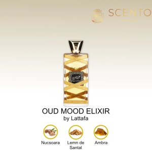 Parfum arabesc Oud Mood Elixir, Lattafa, apa de parfum 100 ml, unisex - Original Dubai - Img 1