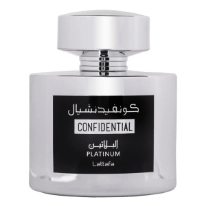 Apa de parfum Confidential Platinum, Lattafa, apa de parfum 100 ml, barbati - Original Dubai - Img 2