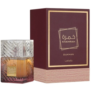 Khamrah Dukhan Lattafa 100 ml, unisex - Original Dubai - Img 3