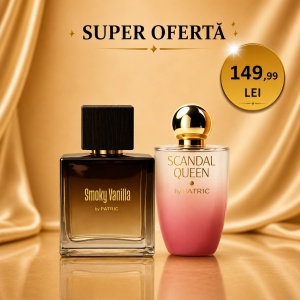 Pachet 2 parfumuri, Scandal femei si Smoky Vanilla by Patric, 100ml