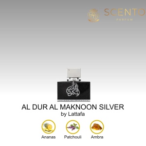 Apa de parfum, AL DUR AL MAKNOON SILVER by Lataffa, 100ml, barbati - Original Dubai
