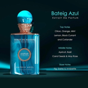 Apa de parfum ANFAR SERIE DE MARBRE BATEIG AZUL EDP 100ML - Original Dubai - Img 3