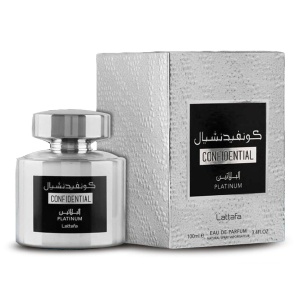 Apa de parfum Confidential Platinum, Lattafa, apa de parfum 100 ml, barbati - Original Dubai - Img 3