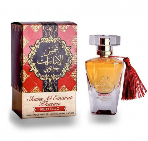Apa de parfum Shams Al Emarat Khususi Red Oud, Ard al Zaafaran, femei - 100 ml - Original Dubai - Img 3