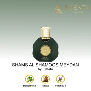 Parfum arabesc Lattafa Shams Al Shamoos Meydan, apa de parfum 35 ml, femei - Original Dubai