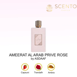 Apa de Parfum Ameerat Al Arab Prive Rose, Asdaaf, Femei - 100ml - Original Dubai