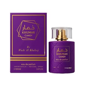 Apa de Parfum Khumar Candy, Wadi Al Khaleej, femei - 100ml - Img 2