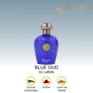 Parfum arabesc Blue Oud, Lattafa, apa de parfum 100 ml, unisex - Original Dubai