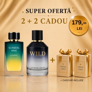 Scandal King + Wild Intense + 2 parfumuri cadou