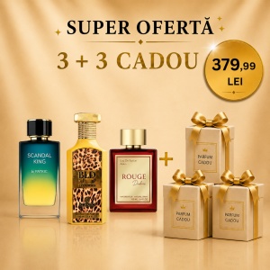 Leopard BLD + Scandal + Rouge Dubai + 3 Parfumuri Cadou 100ml