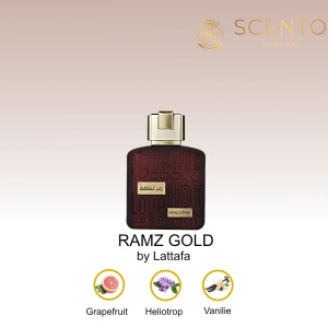 Parfum arabesc Ramz Lattafa Gold, apa de parfum, 100 ml, unisex - Original Dubai