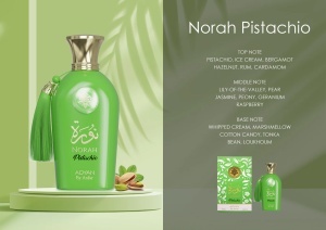 Apa de Parfum, Adyan,Norah Pistachio , dama, 100ML - Original Dubai - Img 3