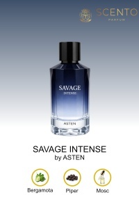 Apă de parfum Asten, Savage Intense, barbati, 100ml - Original Dubai - Img 2