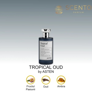 Apa de parfum Asten, Tropical Oud, unisex, 100 ml - Original Dubai