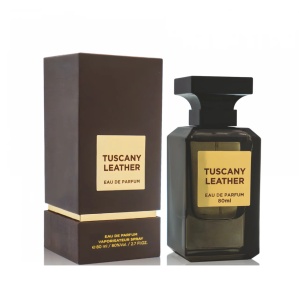 Apa de parfum, Fragrance World, Tuscany Leather, unisex, 80 ml