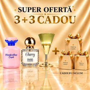 Marshmellow + Cherry Paris Riviera +Paris Elixir D'or+ 3 Parfumuri Cadou 100 ml