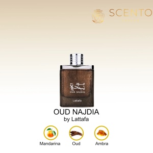 Parfum arabesc Oud Najdia, Lattafa, apa de parfum 100 ml, barbati - Original Dubai