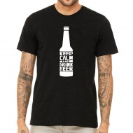 Мъжка тениска Keep calm and drink beer