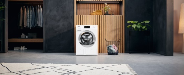 Mașină de spălat cu uscător Miele WTR 870 WPM PowerWash &amp; TwinDos 8/5kg Alb lotus - Img 3