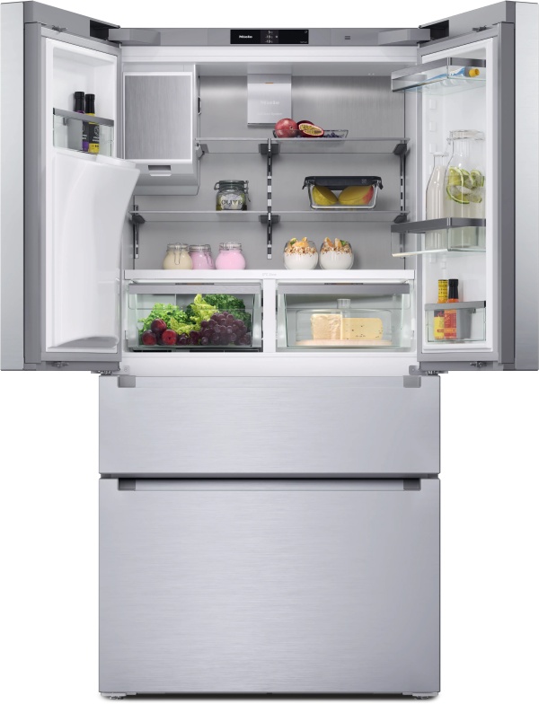 Combină frigorifică de sine stătătoare Miele KFFD 6765 Inox/CleanSteel French Door - Img 2
