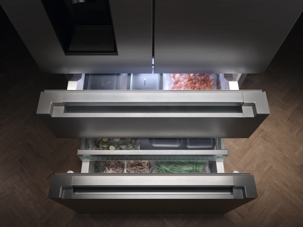 Combină frigorifică de sine stătătoare Miele KFFD 6765 Inox/CleanSteel French Door - Img 6