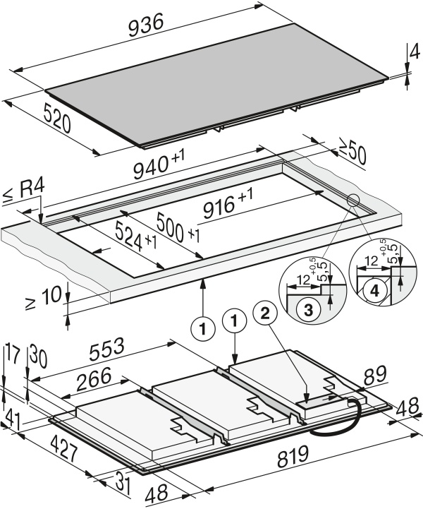Plită cu inducție Miele KM 8695 FL MattFinish - Img 6