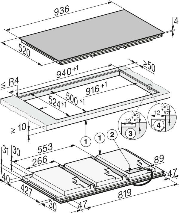 Plită cu inducție Miele KM 8895 FL Diamond&amp;MSense - Img 7