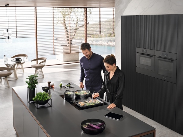 Plita cu inductie cu hota integrata Miele KMDA 7473-1 FL - Img 4