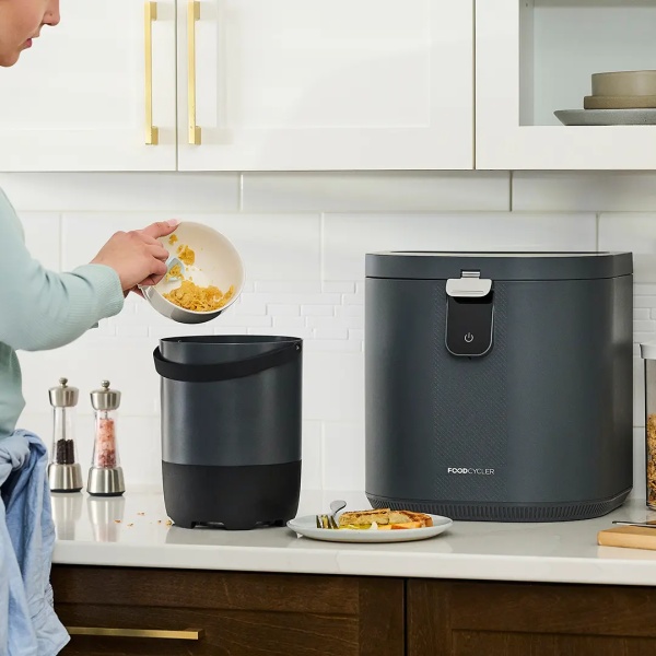 Aparat de reciclare a resturilor alimentare FoodCycler Eco 5, fără miros, 5 l, ciclu 4-9 ore, gri - Img 4