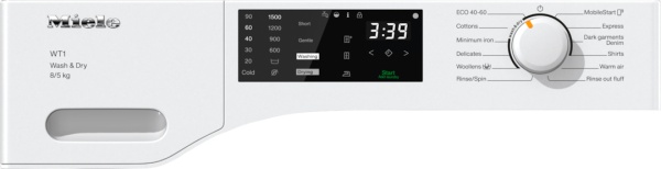 Mașină de spălat cu uscător Miele WTD 160 WCS 8/5 kg Alb lotus - Img 2