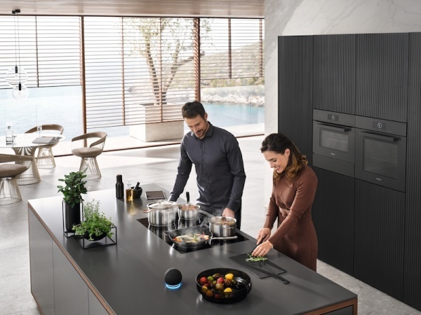 Plita cu inductie cu hota integrata Miele KMDA 7272-1 FL - Img 4