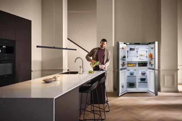 Combină frigorifică de sine stătătoare Miele KFFD 6741 Inox/CleanSteel French Door - Img 6