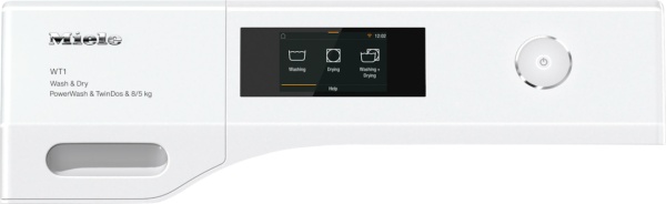 Mașină de spălat cu uscător Miele WTR 870 WPM PowerWash &amp; TwinDos 8/5kg Alb lotus - Img 2