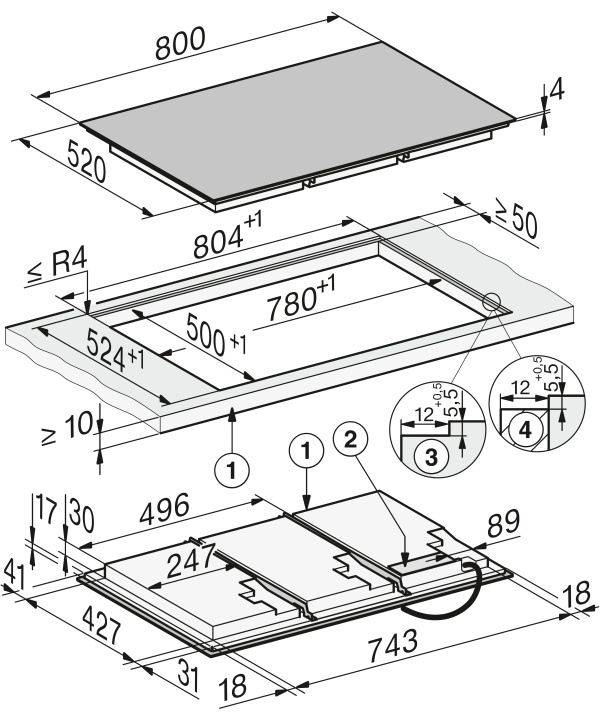 Plită cu inducție Miele KM 8685 FL MattFinish - Img 6