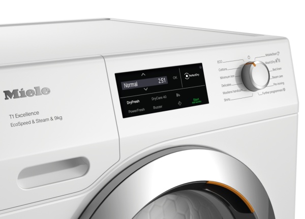 Uscător de rufe Miele TEL 695 WP EcoSpeed &amp; Steam &amp; 9kg Alb lotus - Img 3