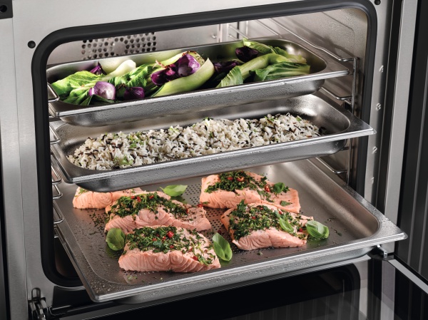 Cuptor combi electric cu aburi Miele DGC 7865 HC Pro Negru obsidian - Img 3