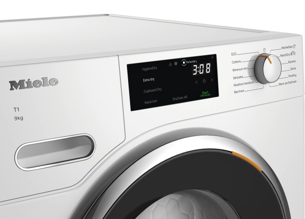Uscător de rufe Miele TWH 780 WP 9kg Alb lotus - Img 3