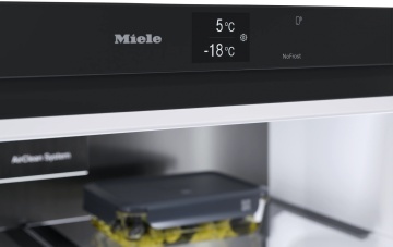Combină frigorifică de sine stătătoare Miele KFFD 6867 Negru obsidian mat French Door - Img 7