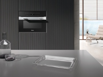 Cuptor combi electric cu mirounde H 7240 BM Miele 45cm - Img 3