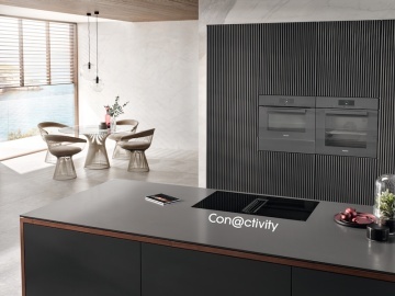 Plita cu inductie cu hota integrata Miele KMDA 7676-1 FL BlackPerfection - Img 4