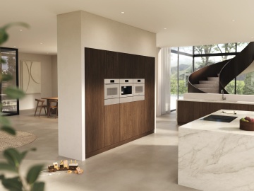 Cuptor Miele combi cu microunde fără mâner H 7840 BMX Bej perlă - Img 2