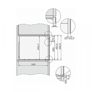 Cuptor combi electric cu mirounde H 7240 BM Miele 45cm - Img 4