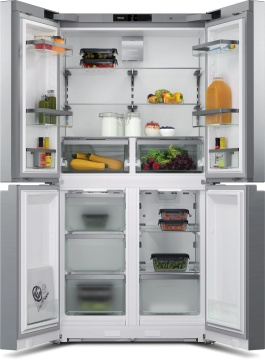 Combină frigorifică de sine stătătoare Miele KFFD 6741 Inox/CleanSteel French Door - Img 2